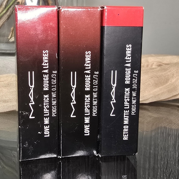Mac Cosmetics 3 Piece Lipstick Set - Picture 3 of 6